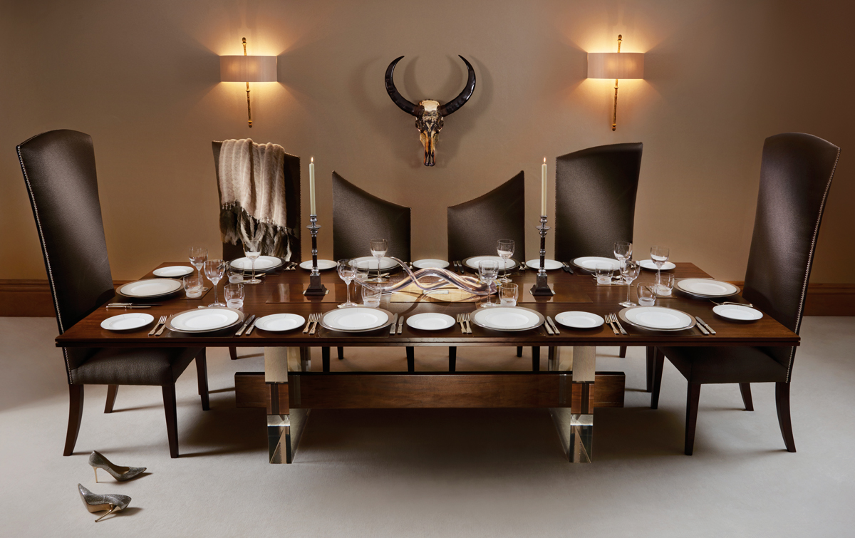 ‘The Curve’, 10-Seater Dining Table and Chairs from the Posh Trading
