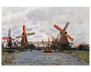 Claude Monet Windmills near Zaandam 1871 | Oil on canvas Van Gogh Museum, Amsterdam 