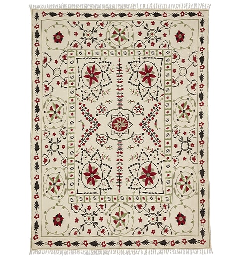 OKA
Ivy Rug – Natural/Multi
100% Wool Embroidery
£1,495 / €1,816 / $1,908
www.oka.com